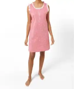 Nachthemd mit Rüschen, hell Pink