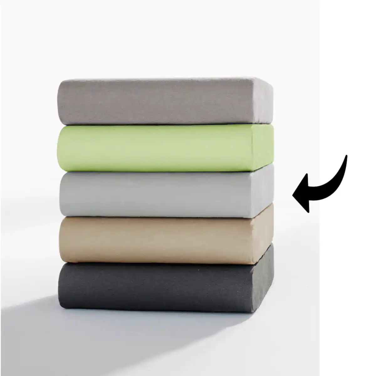 Bild 3 von Jersey Spannbetttuch für Topper + Boxspringbett