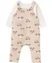 Bild 1 von Newborn Body + Latzhose, Beige