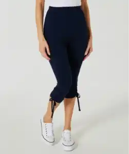 Leggings in Caprilänge, dunkelblau