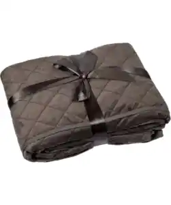 Samt-Tagesdecke, anthrazit