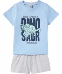Kurzer Pyjama, hellblau