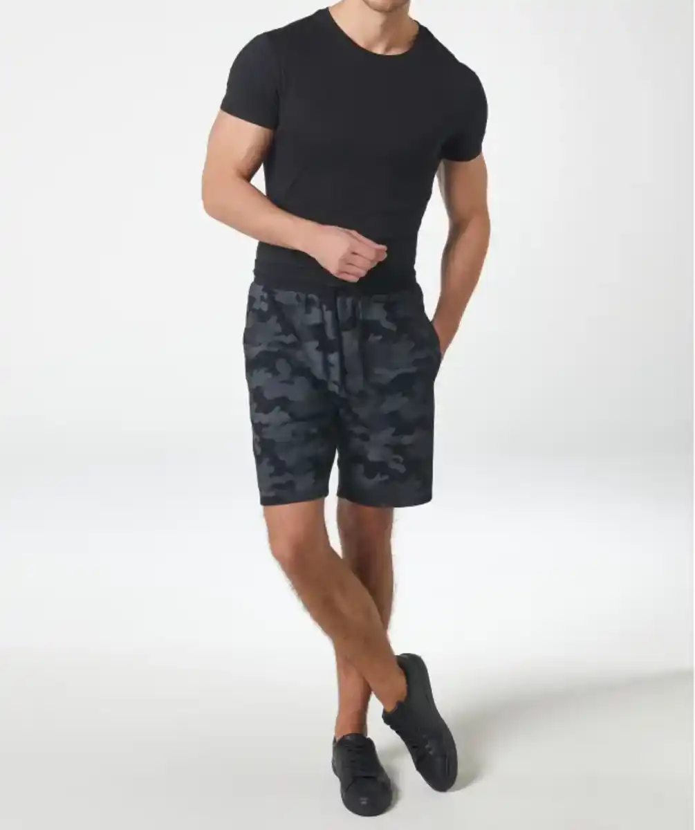 Bild 1 von Sweatshorts Camouflage, grau bedruckt