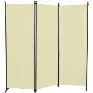 Angerer Freizeitmöbel Paravent 3-teilig Bezug Polyethylen beige 165 x 171 cm