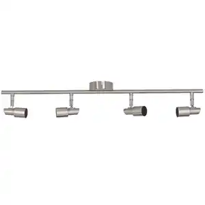 toom LED-Deckenleuchte 'Alexa' silbern 4-flammig 67,3 x 12 x 8 cm