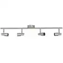 Bild 1 von toom LED-Deckenleuchte 'Alexa' silbern 4-flammig 67,3 x 12 x 8 cm