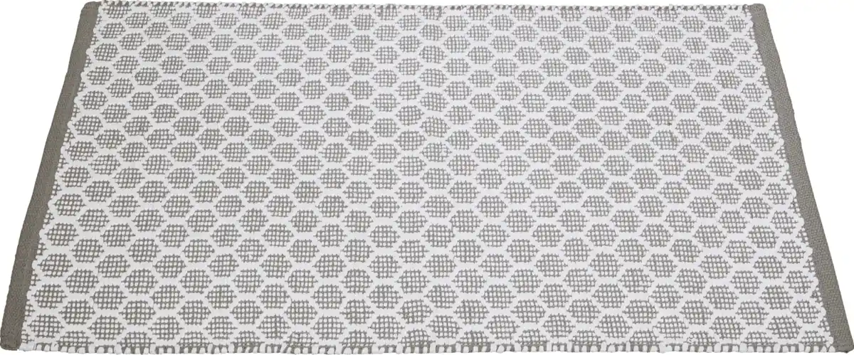 Bild 1 von IDEENWELT Webteppich Waben grau 60x90