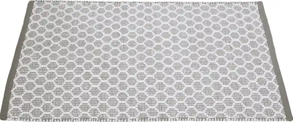 Bild 1 von IDEENWELT Webteppich Waben grau 60x90