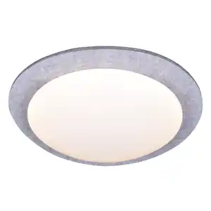 toom LED-Deckenleuchte 'Conni' Ø 41 x 10 cm weiß/grau mit Filz