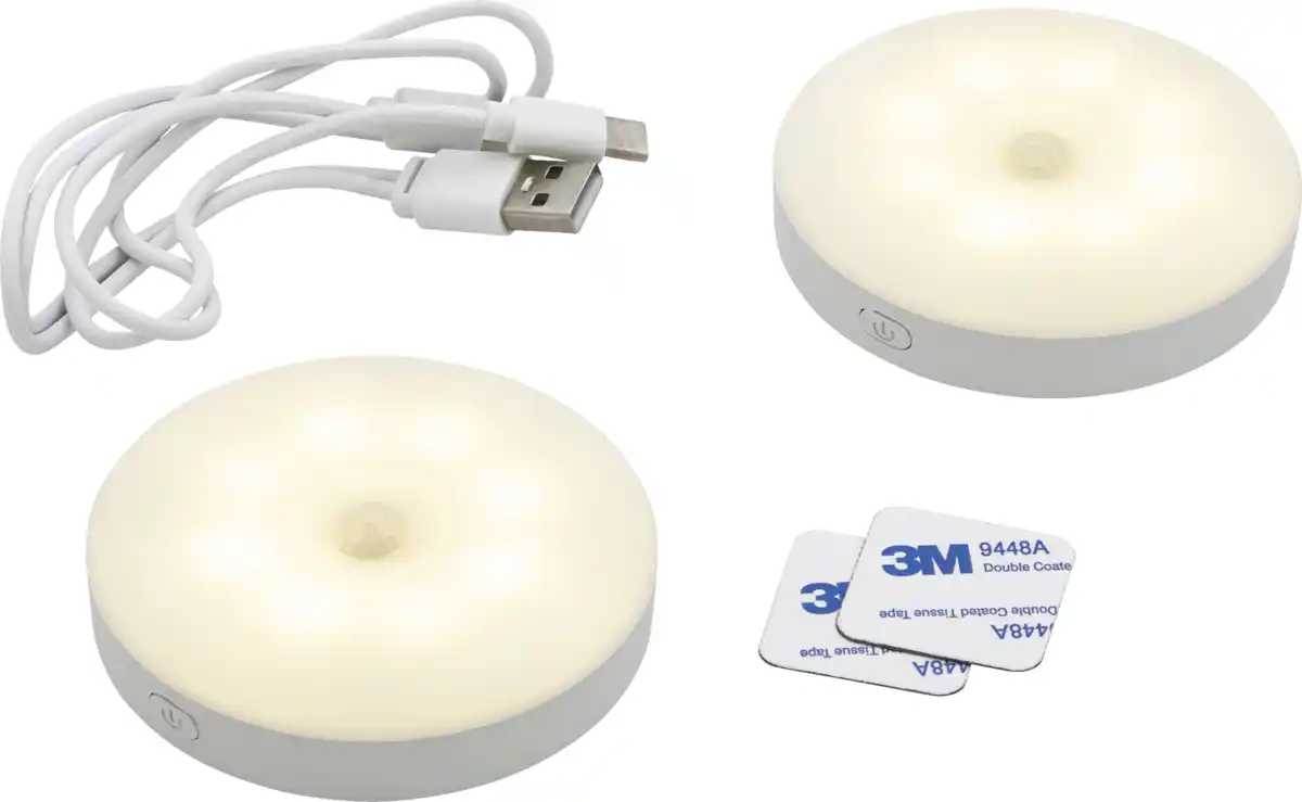 Bild 1 von IDEENWELT Akku-Sensorleuchten 2er-Set