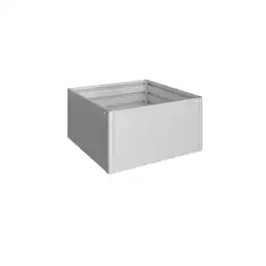 Biohort Hochbeet '1,5x1,5' silber 152 x 152 x 77 cm