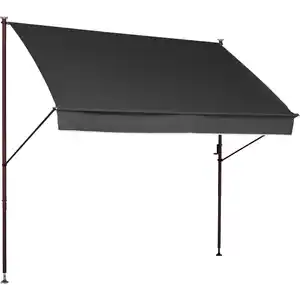 Angerer Freizeitmöbel Klemmmarkise 'Style' anthrazit 400 x 150 cm