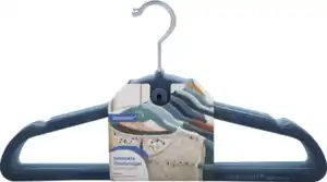 IDEENWELT Beflockte Kleiderbügel 8er-Set blau