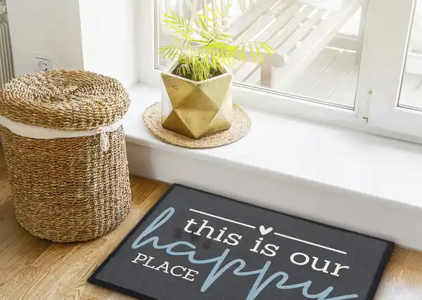 Bild 2 von IDEENWELT Schmutzfangmatte Happy Place