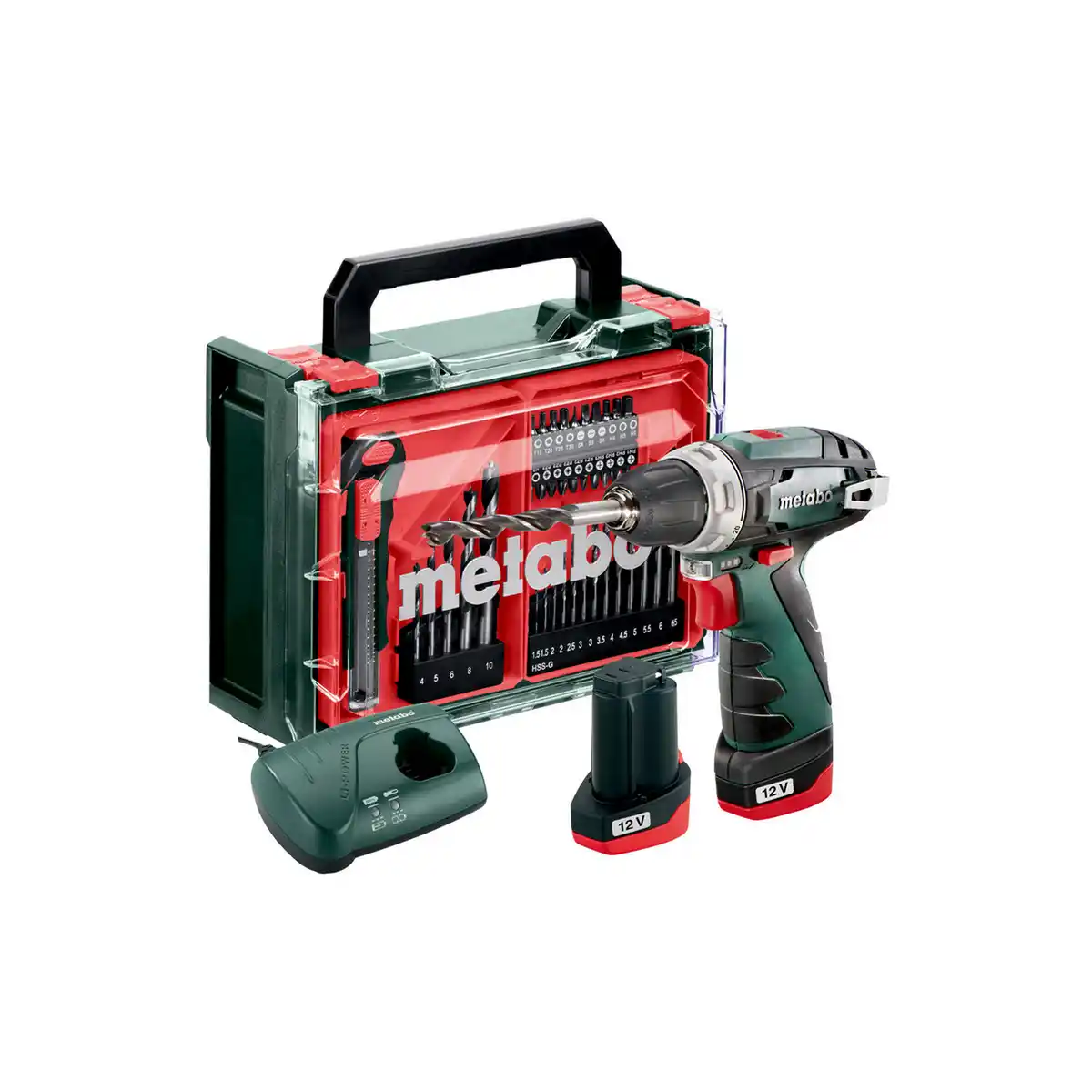Bild 1 von Metabo Akku-Bohrschrauber-Set 'PowerMaxx BS Basic' 12 V mit Akkus und Ladegerät