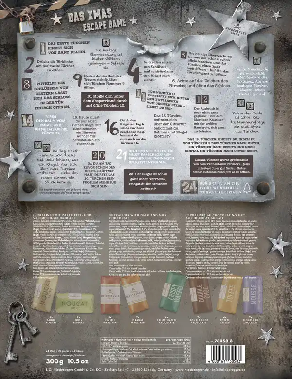 Bild 2 von Niederegger Escape Adventskalender 2025
