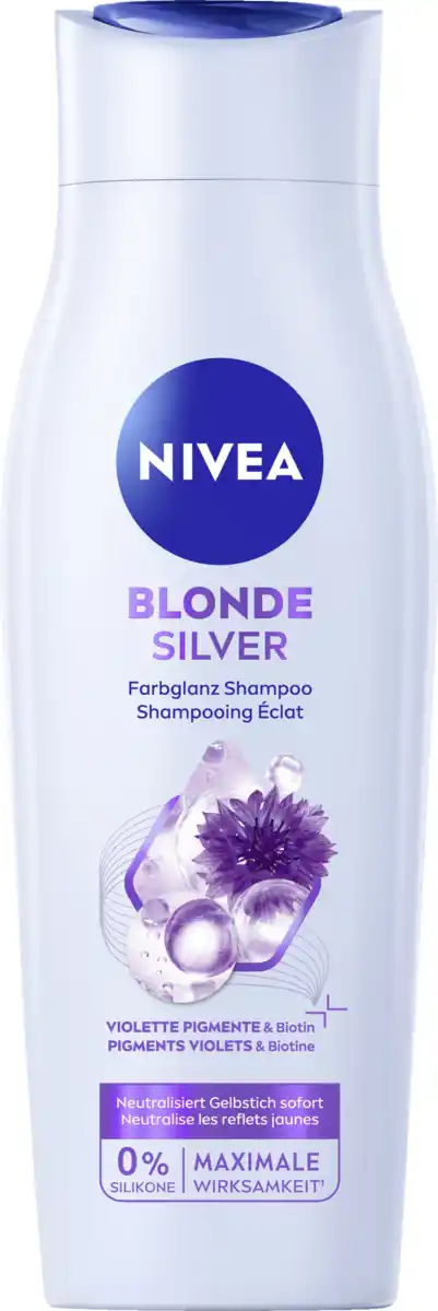 Bild 1 von NIVEA Blonde Silver Farbglanz Shampoo, 250 ml