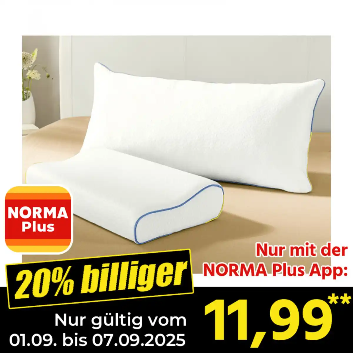 Bild 1 von Ortho-Vital Visko-Nackenstützkissen "Cool Me"