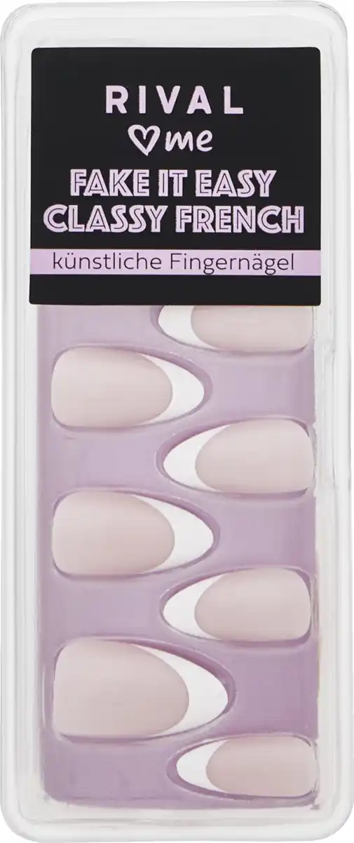 Bild 1 von RIVAL loves me Fake it Easy 03 Classy French Künstliche Fingernägel