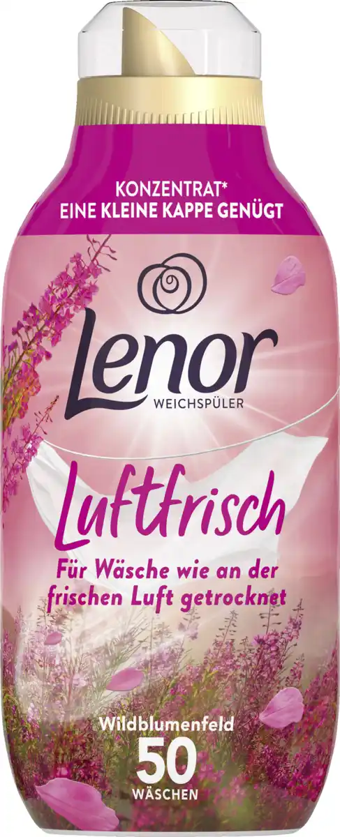 Bild 1 von Lenor Weichspüler Konzentrat Luftfrisch Wildblumenfeld 50 WL
