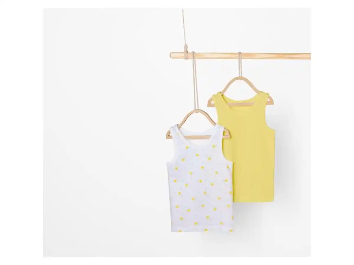 Bild 2 von lupilu® Kinder Unterhemden, 2 Stück, mit Bio-Baumwolle