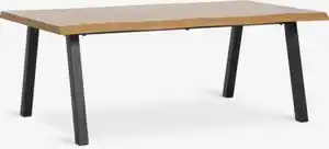 Couchtisch HALSKOV 70x120 eichefarben/schwarz