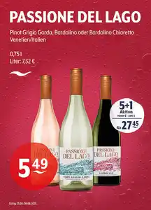 PASSIONE DEL LAGO Pinot Grigio Garda, Bardolino oder Bardolino Chiaretto Venetien/italien