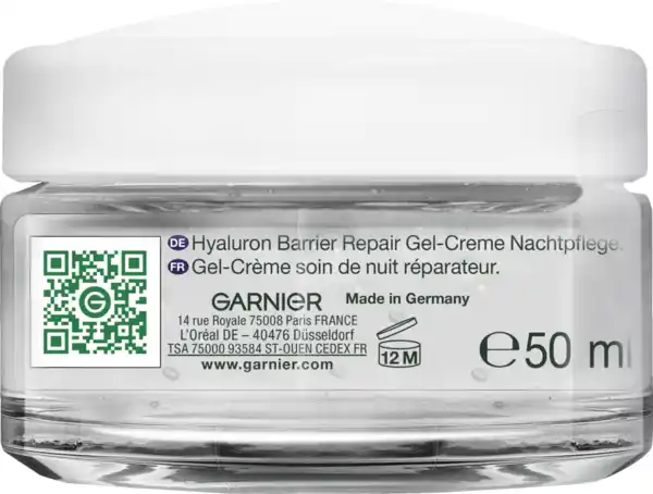Bild 4 von Garnier Hyaluron Barrier Repair Gel-Creme Nachtpflege, 50 ml