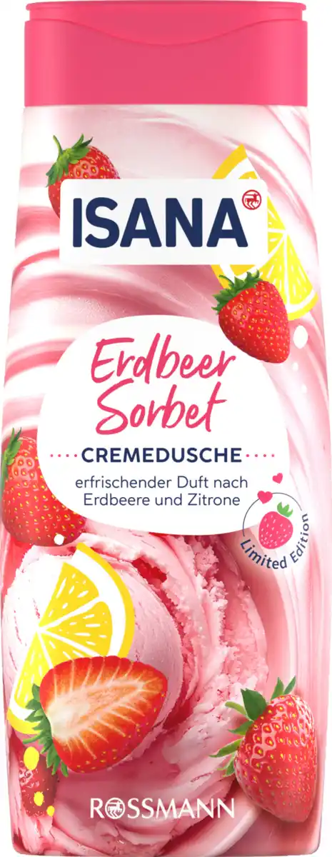 Bild 1 von ISANA Cremedusche Erdbeersorbet, 300 ml