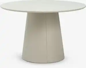 Esstisch KLIPLEV Ø120 travertinfarben/beige