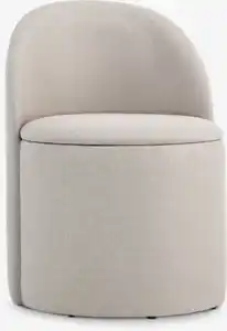 Lounge-Sessel ODDUM m/Stauraum beige Stoff