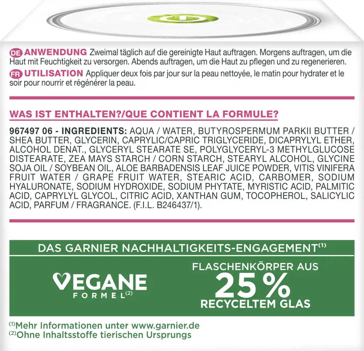 Bild 2 von Garnier Hyaluron Barrier Repair Beruhigende Creme, 50 ml