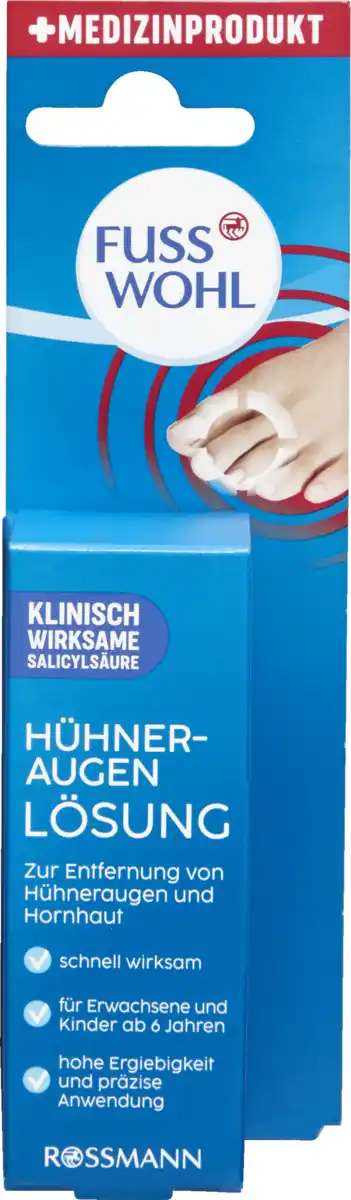 Bild 1 von FUSSWOHL Hühneraugen Lösung, 10 ml