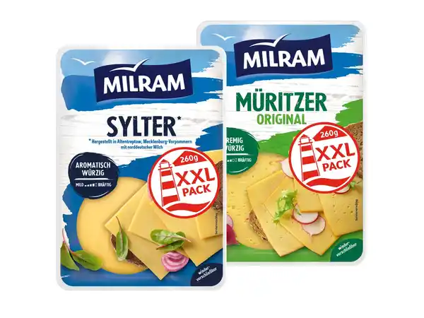 Bild 1 von XXL Milram Käsescheiben,  260 g