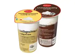 Milbona Pudding mit Sahne,  200 g