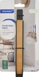 IDEENWELT Garderobenhaken schwarz