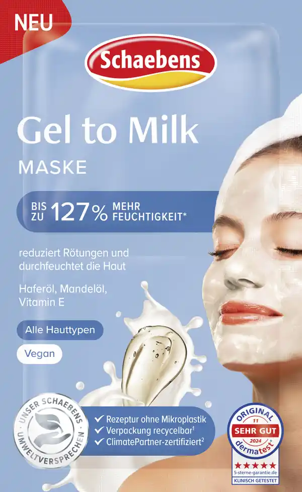 Bild 1 von Schaebens Gel to Milk Maske, 10 ml
