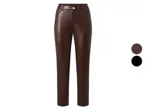 esmara® Damen Hose, in Lederoptik