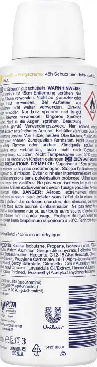 Bild 2 von Dove Antitranspirant Spray Glow Up Limited Edition, 150 ml