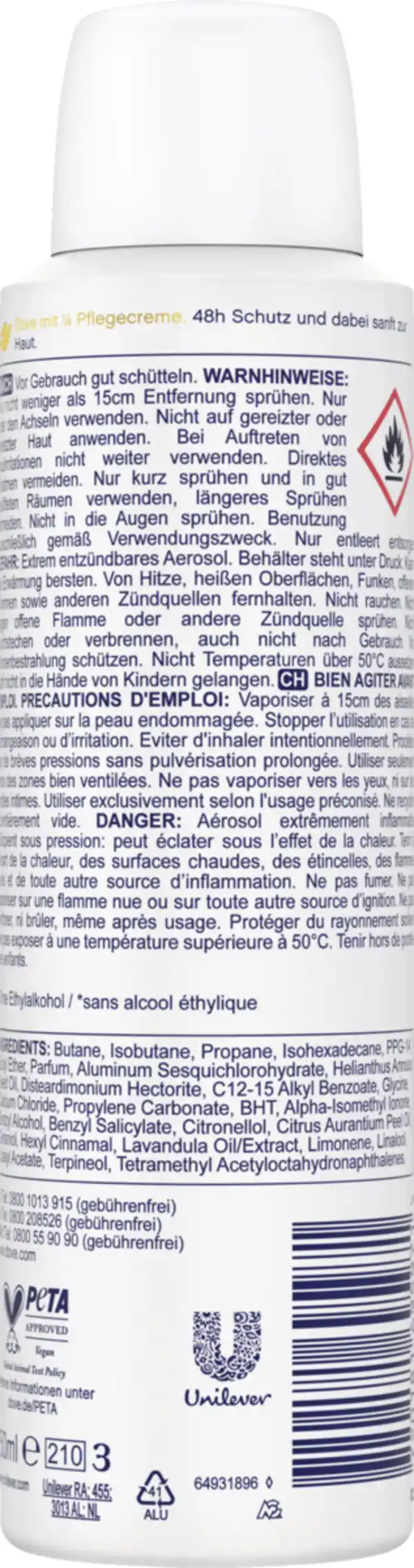 Bild 2 von Dove Antitranspirant Spray Glow Up Limited Edition, 150 ml