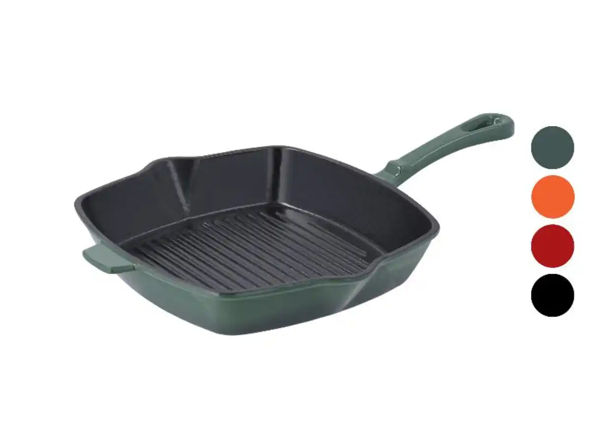Bild 1 von SILVERCREST® Premium-Gusseisengrillpfanne 24 cm, für alle Herdarten