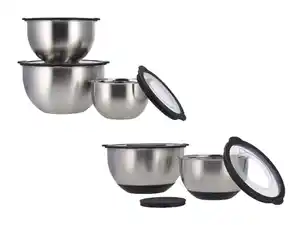 SILVERCREST® Edelstahl Schüssel, mit Literskala