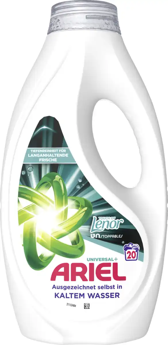 Bild 1 von Ariel Vollwaschmittel Flüssig Touch of Unstoppables 20WL, 20 WL