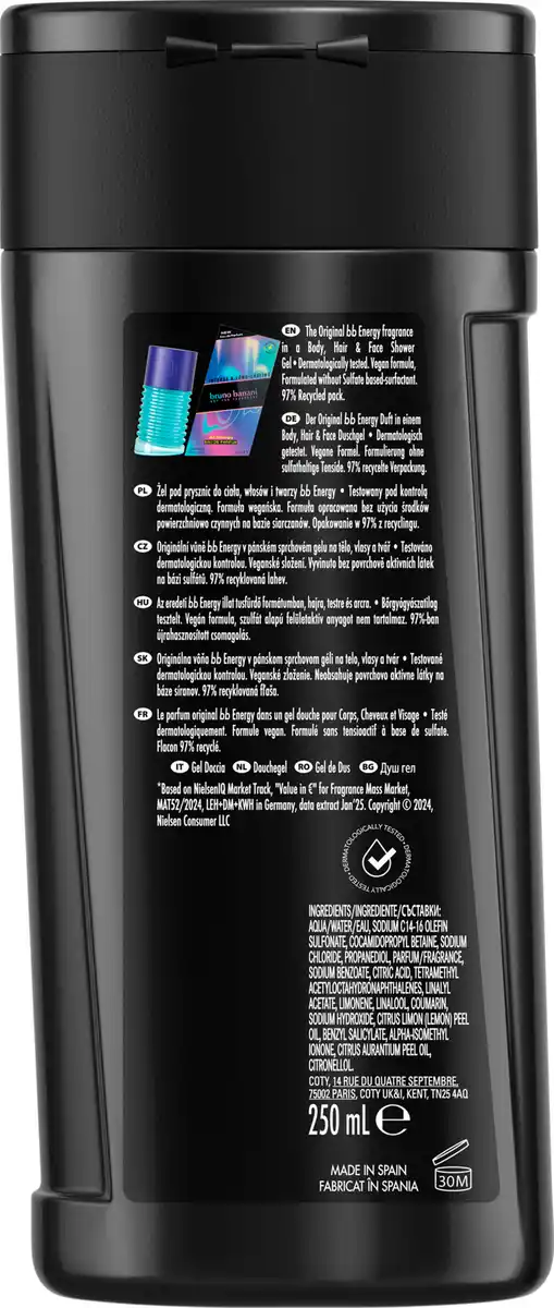 Bild 2 von bruno banani Male Blockbuster Shower Gel, 250 ml