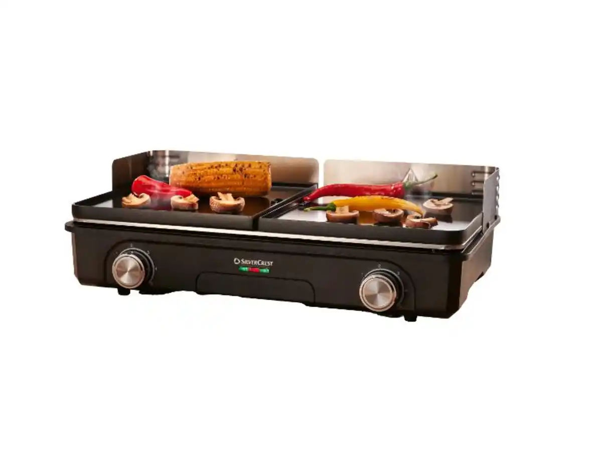Bild 3 von SILVERCREST® Tischgrill, mit zwei separaten Grillflächen