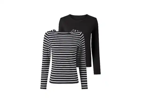 Bild 2 von esmara® Damen Langarmshirts, 2 Stück,  1 x