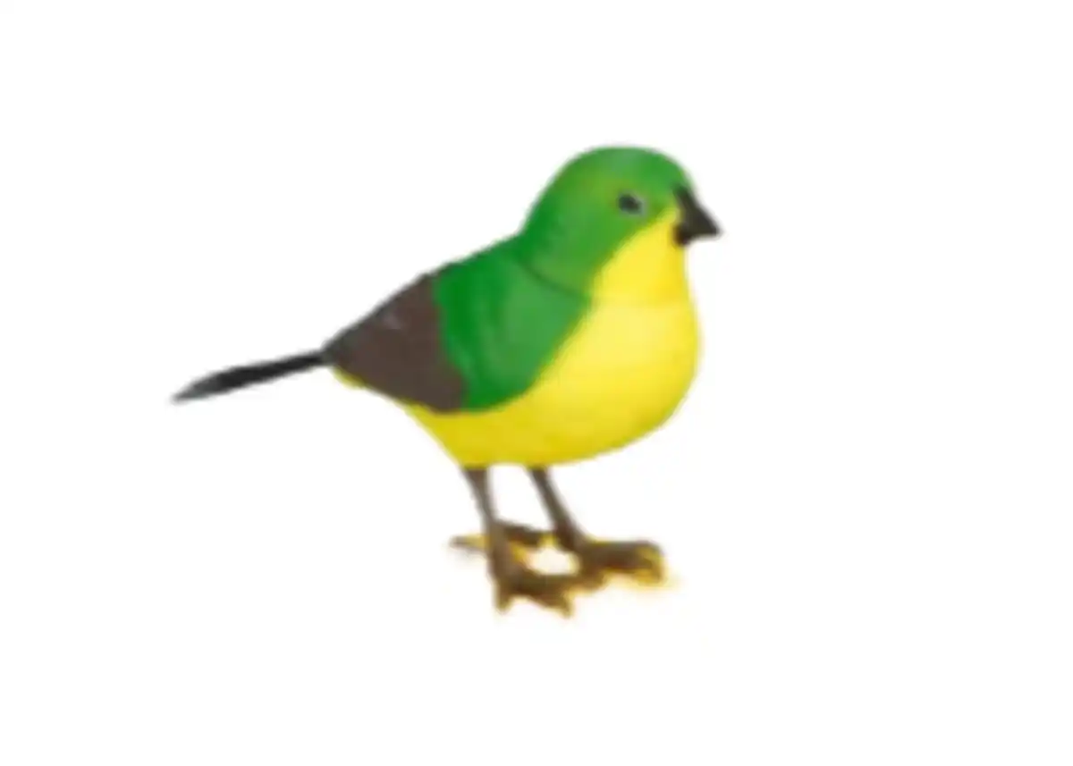 Bild 1 von Vogel mit Bewegungssensor 12,5x4,6x9cm 3f. sort. Farbe: Grün