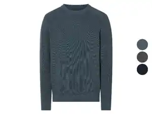 esmara Men Herren Gerippter Strickpullover, reine Baumwolle