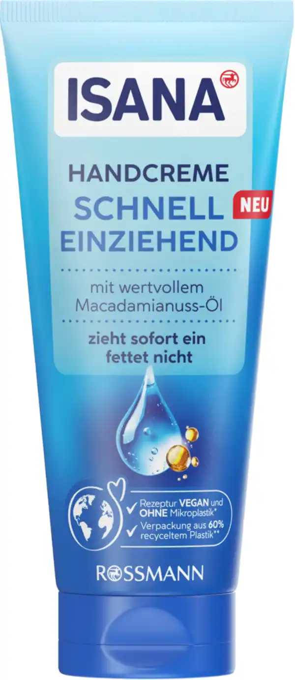 Bild 1 von ISANA Handcreme Schnell Einziehend, 100 ml