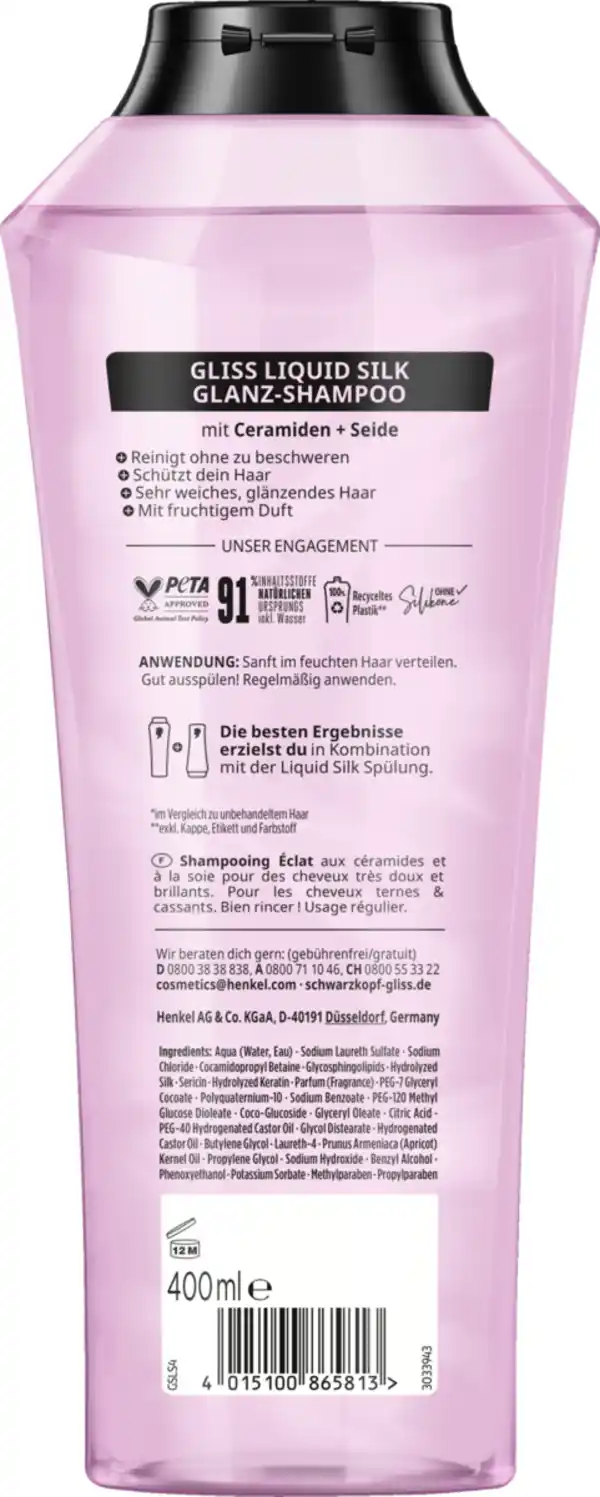 Bild 2 von Gliss Liquid Silk Shampoo, 400 ml